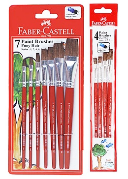 Faber Castell Pony Hair Flat Brush (Size 4)